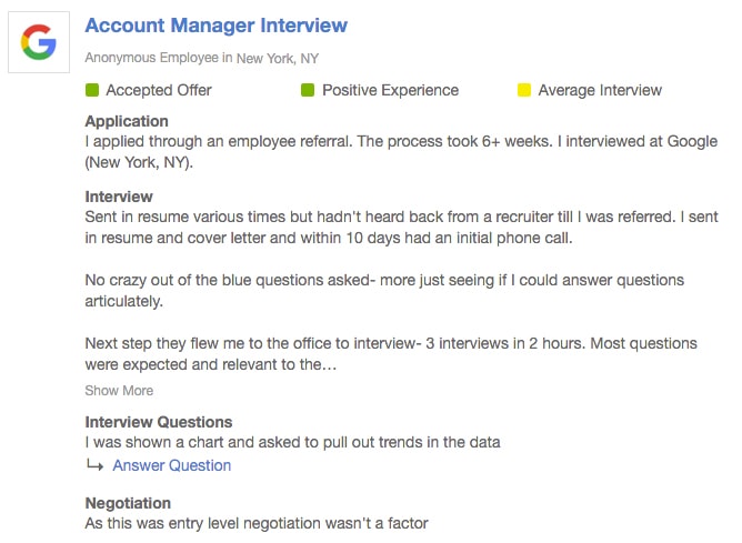 How To Get A Job Anywhere With No Connections - Account Manager Interview