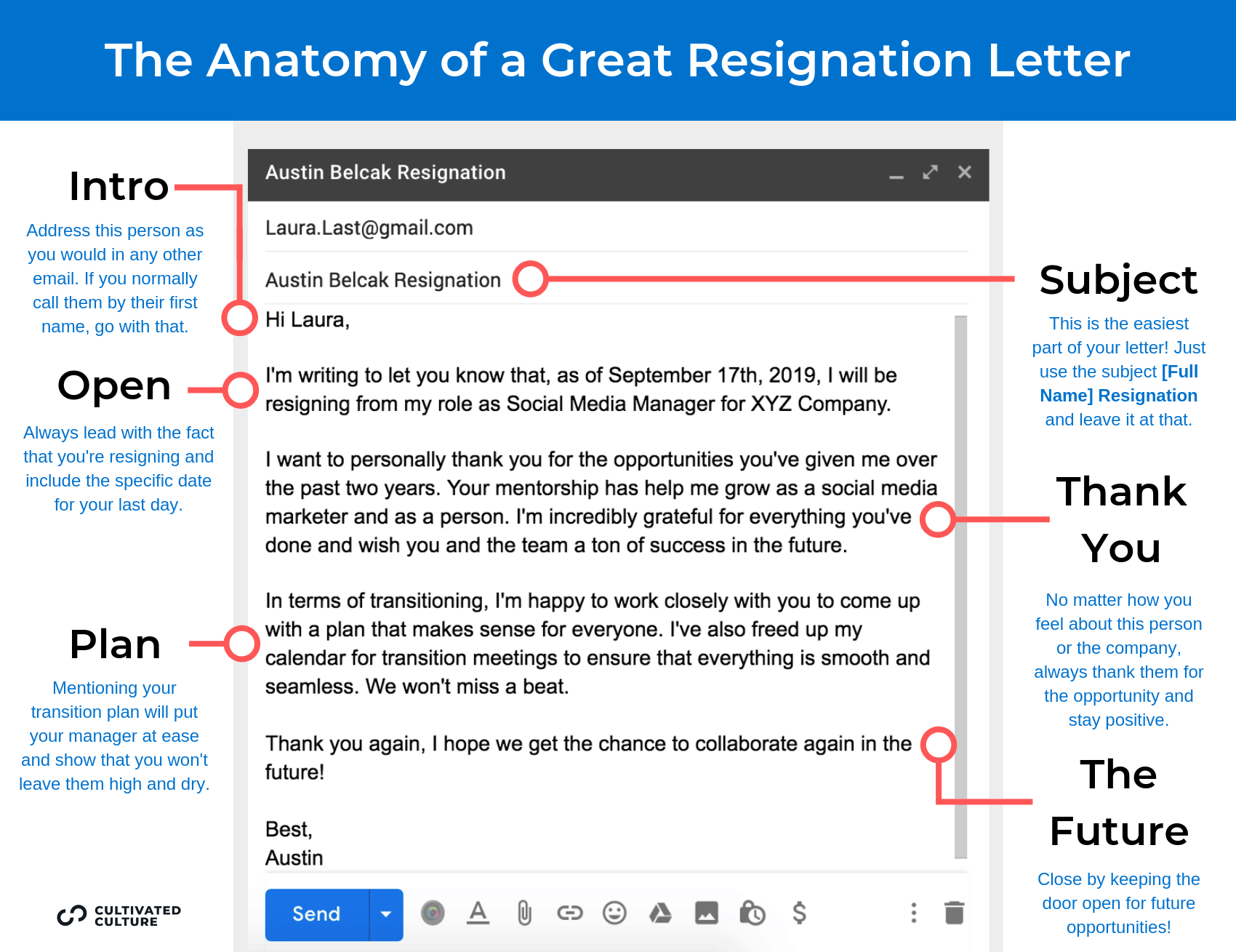 How To Write A Resignation Letter Infographic