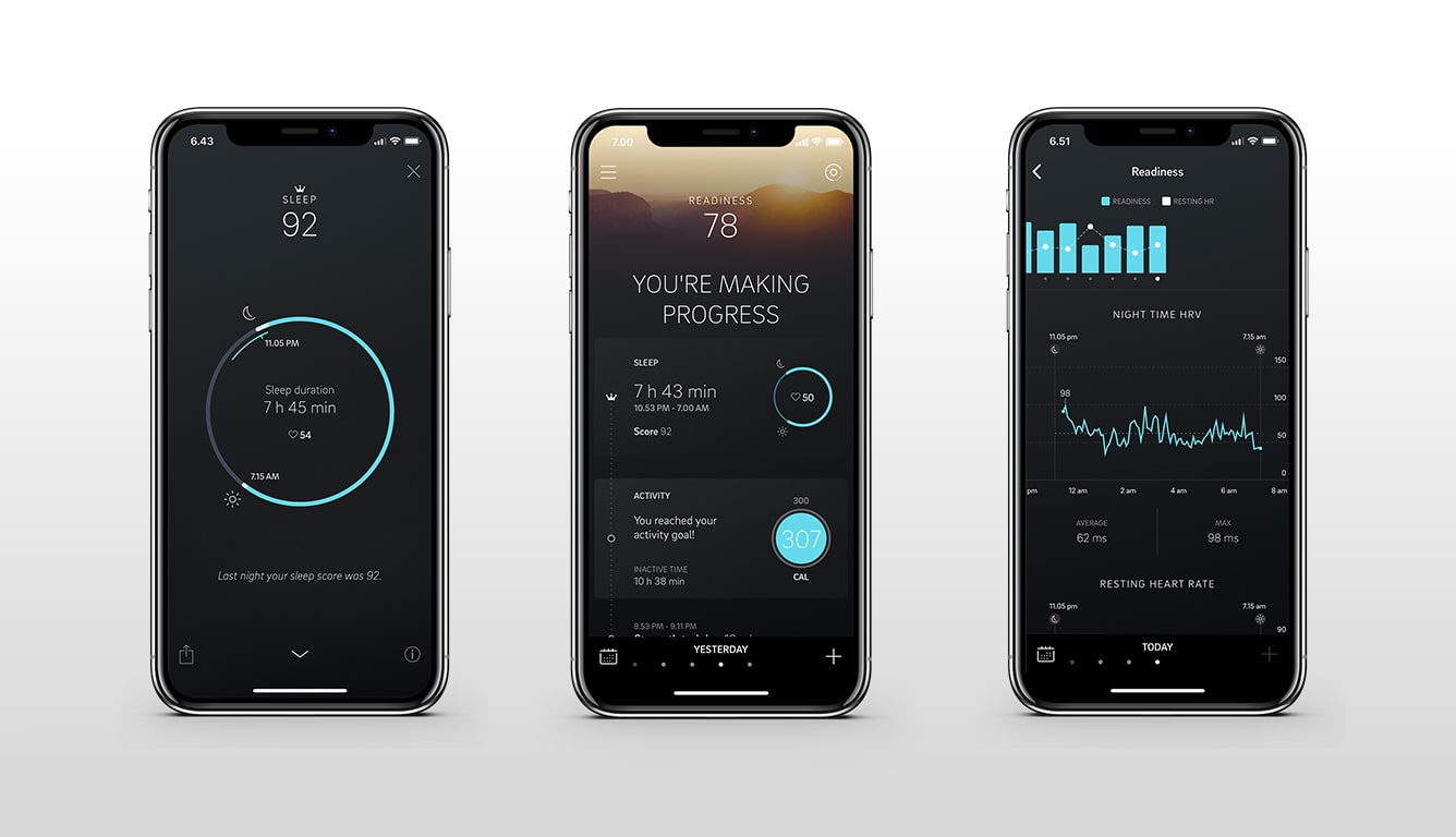 Oura ring sleep tracking app